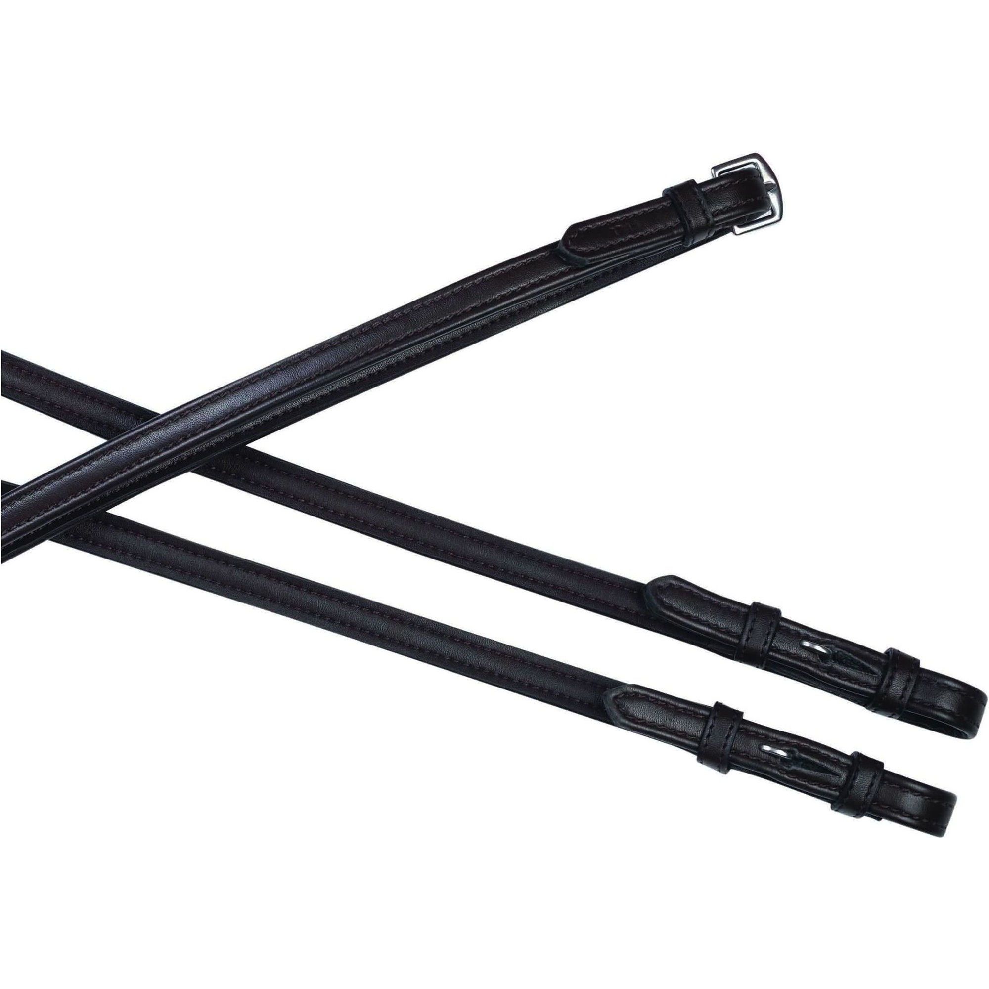 Collegiate Syntovia + Einfache Flache Zügel 54 "- Braun